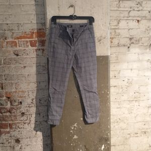 LOFT high waist skinny plaid pants size 4P